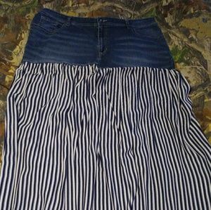Floor length skirt